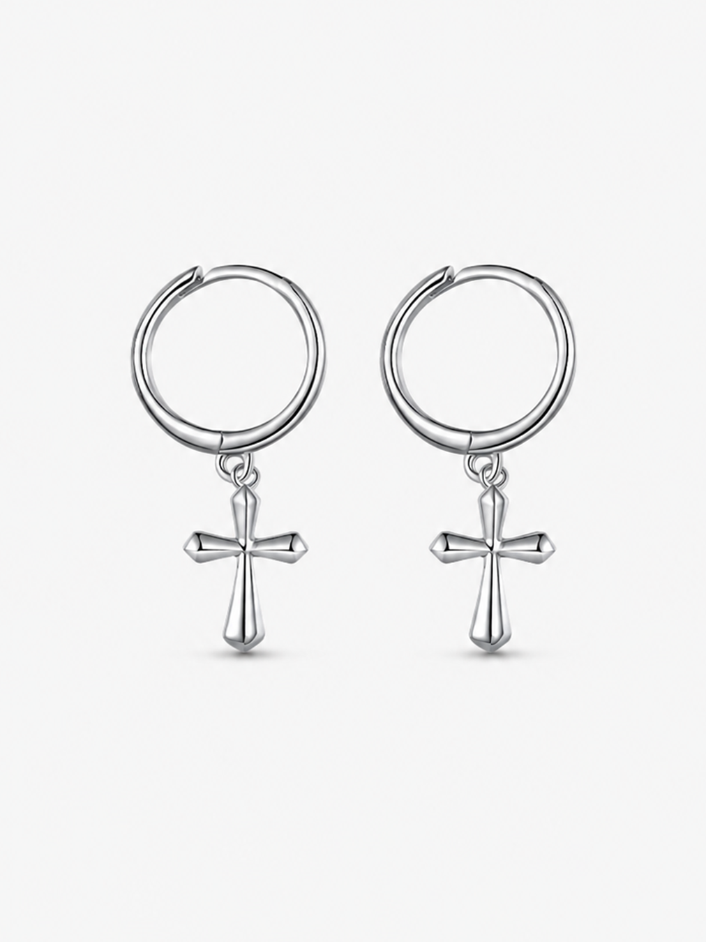 Aretes Argolla con Cruz