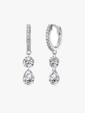 Aretes Colgantes Gota de Cristal