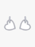 Aretes Corazón de Cristales