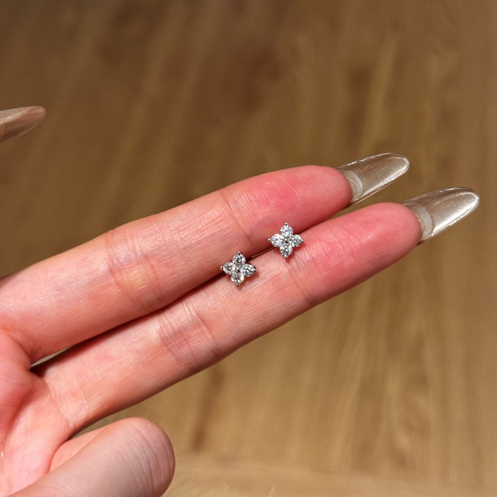 Aretes Flor de Cristales