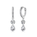 Aretes Colgantes Gota de Cristal